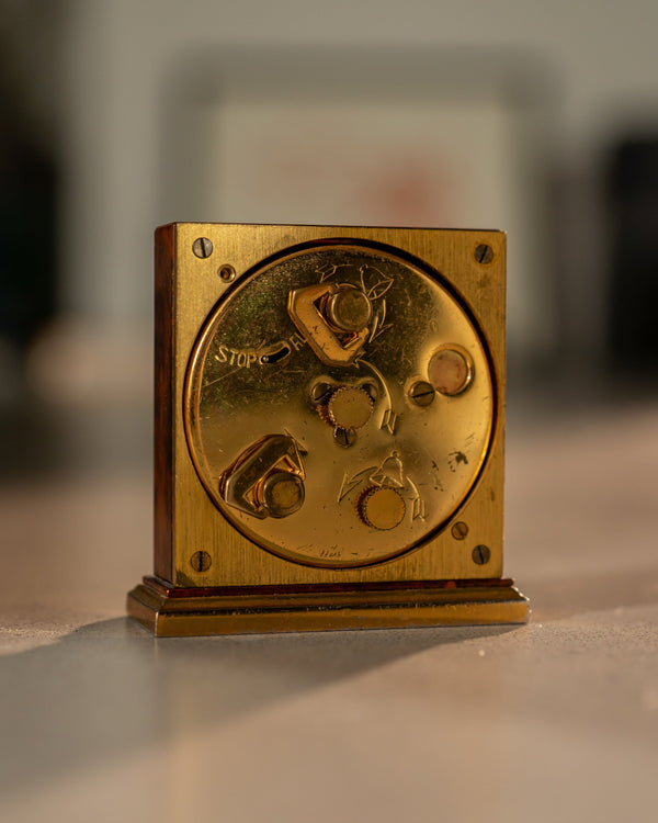 Hermes Brass Alarm Clock – Bordeaux Finish (c. 1970)