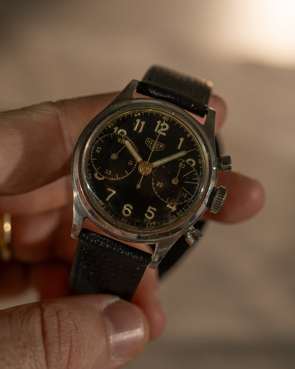 Heuer Gilt Dial Chronograph - 1940s