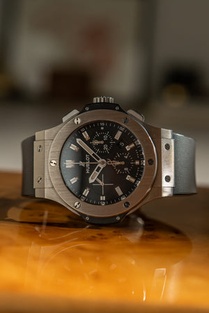 Hublot Watch Big Bang 44 Chronograph 301.SX.1170.GR - Steel Black Dial - Watch Only