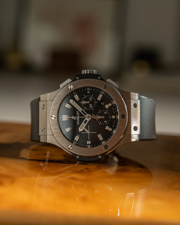 Hublot Watch Big Bang 44 Chronograph 301.SX.1170.GR - Steel Black Dial - Watch Only
