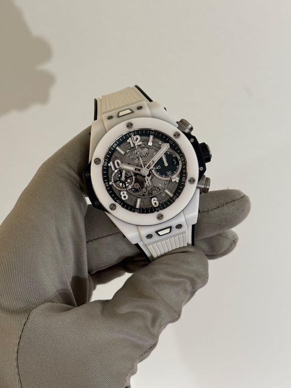 Hublot Watch Big Bang Unico 42 White Ceramic 441.HX.1171.RX - Full Set - 2024