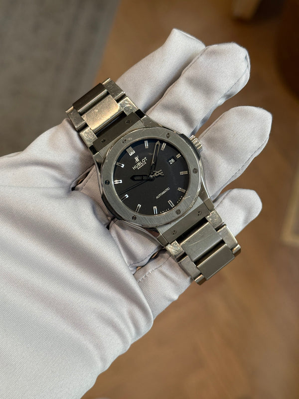 Hublot Watch Classic Fusion 42 542.NX.1170.NX - Titanium Black Dial - Warranty Card
