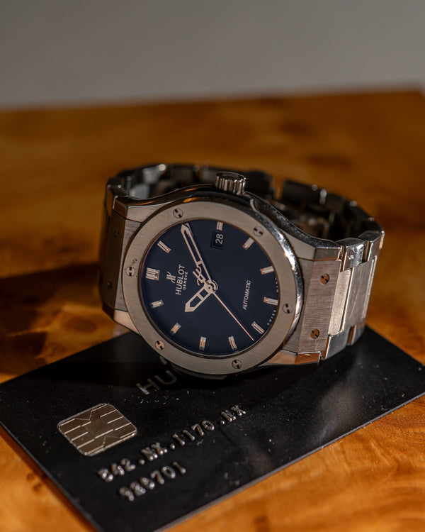 Hublot Watch Classic Fusion 42 542.NX.1170.NX - Titanium Black Dial - Warranty Card