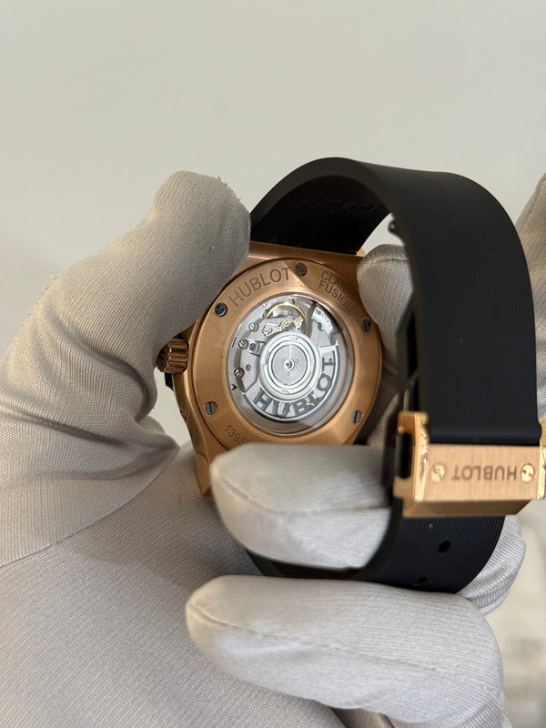 Hublot Watch Classic Fusion Aerofusion Moonphase 547.OX.0180.LR - King Gold - Full Set - 2023