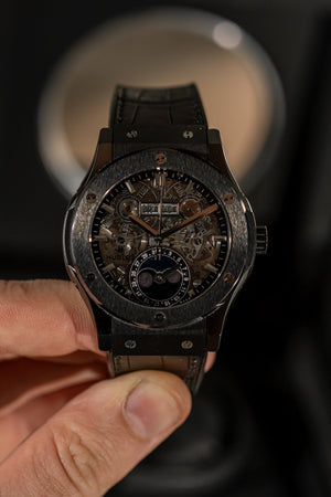 Hublot Classic Fusion Aerofusion Moonphase Black Magic 547.CX.0170.LR - Box & Papers (2021)