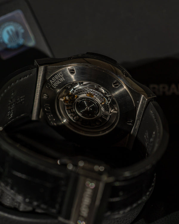 Hublot Classic Fusion Aerofusion Moonphase Titanium Pavé 517.NX.0170.LR.1104 - Full Set (2019)