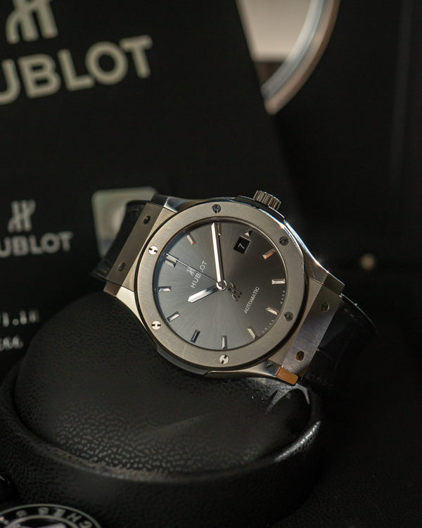 Hublot Watch Classic Fusion Racing Grey Titanium 42mm 542.NX.7071.LR - Grey Dial - Full Set - 2021
