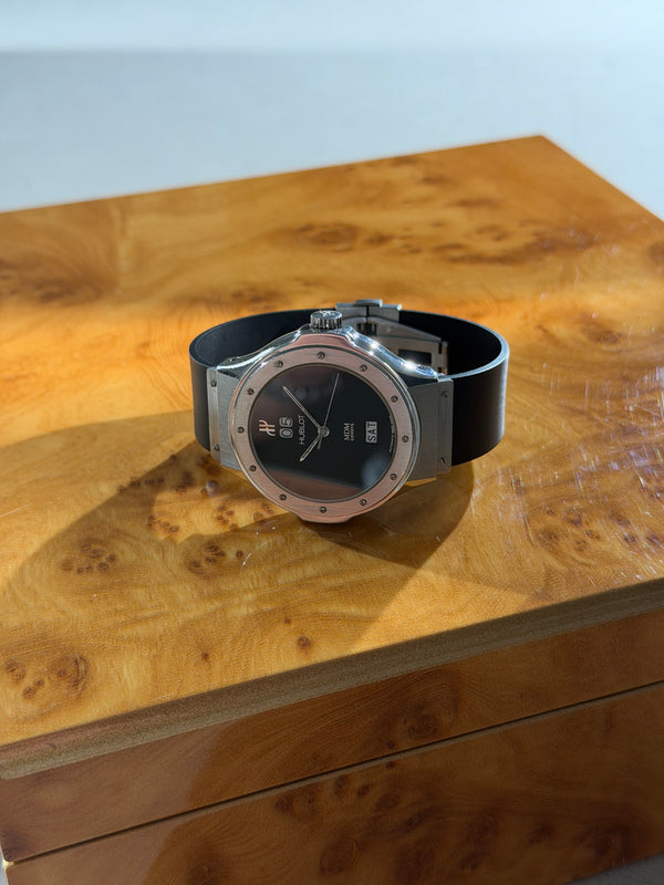 Hublot Watch MDM Classic Day-Date 1840.1 - Black Dial - Watch Only