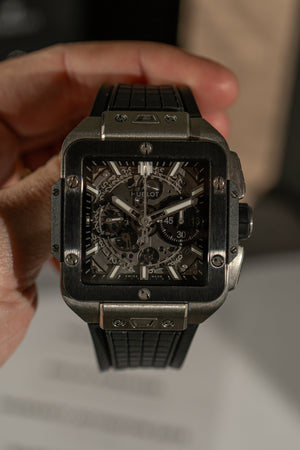 Hublot Square Bang Chronograph 821.NM.0170.RX – Full Set (2022)