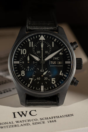 IWC Pilot’s Chronograph 41 Top Gun Ceratanium IW388106 – Full Set