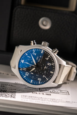 IWC Watch Pilot's Watch Chronograph Top Gun Edition Lake Tahoe IW389105 - White Ceramic - Full Set - 2022