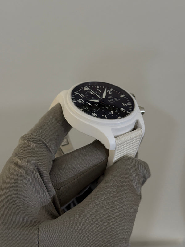 IWC Watch Pilot's Watch Chronograph Top Gun Edition Lake Tahoe IW389105 - White Ceramic - Full Set - 2022