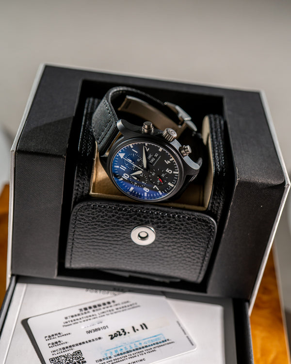 IWC Watch Pilot's Watch Chronograph Top Gun IW389101 - Black Ceramic - Full Set (2023)