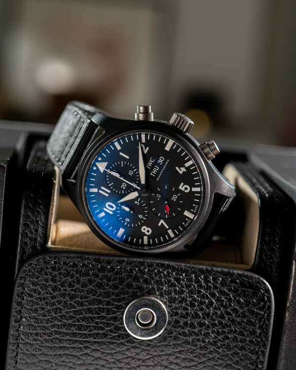 IWC Watch Pilot's Watch Chronograph Top Gun IW389101 - Black Ceramic - Full Set (2023)