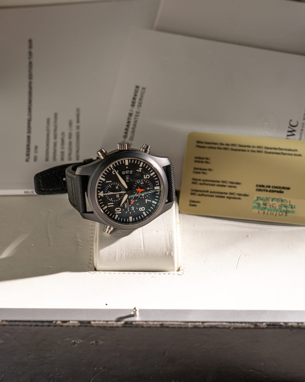 IWC Watch Pilot's Watch Double Chronograph Top Gun IW379901 - Ceramic - Full Set (2008)