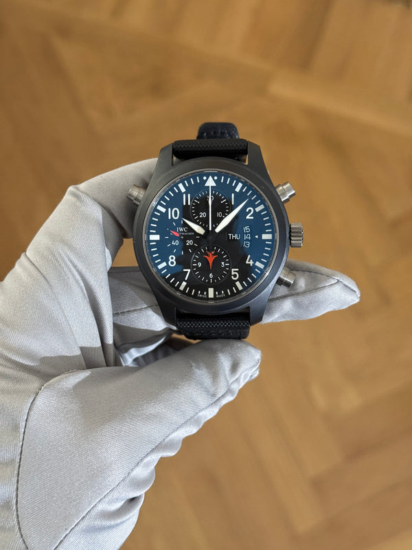 IWC Watch Pilot's Watch Double Chronograph Top Gun IW379901 - Ceramic - Full Set (2008)