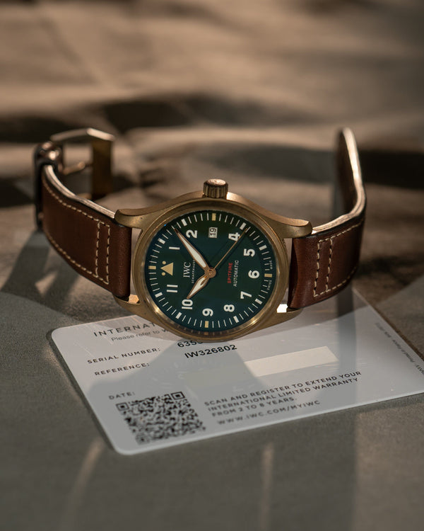 IWC Pilot’s Watch Spitfire Bronze IW326802 – Green Dial – With Card (2023)