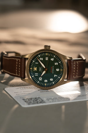 IWC Pilot’s Watch Spitfire Bronze IW326802 – Green Dial – With Card (2023)