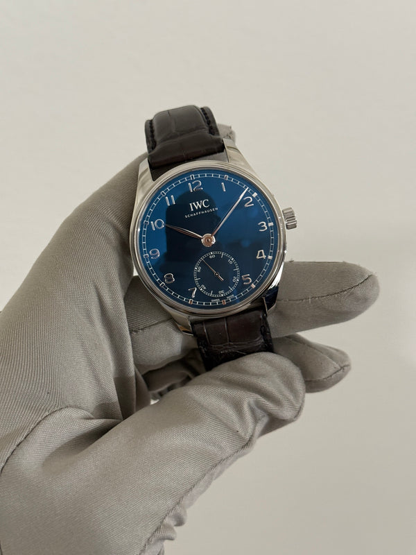 IWC Watch Portugieser Automatic 40 IW358305 - Blue Dial - Full Set - 2023