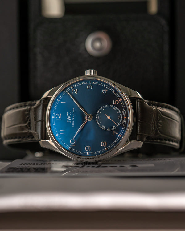 IWC Watch Portugieser Automatic 40 IW358305 - Blue Dial - Full Set - 2023