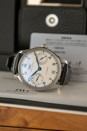 IWC Watch Portugieser Automatic 42 IW501702 - Silver Dial - Full Set - Extended Warranty 2032 - 2024