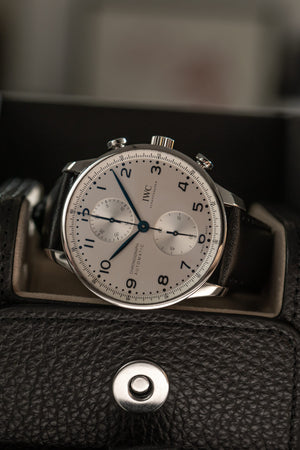IWC Portugieser Chronograph IW371605 – Silver Dial – Box & Card (2021)