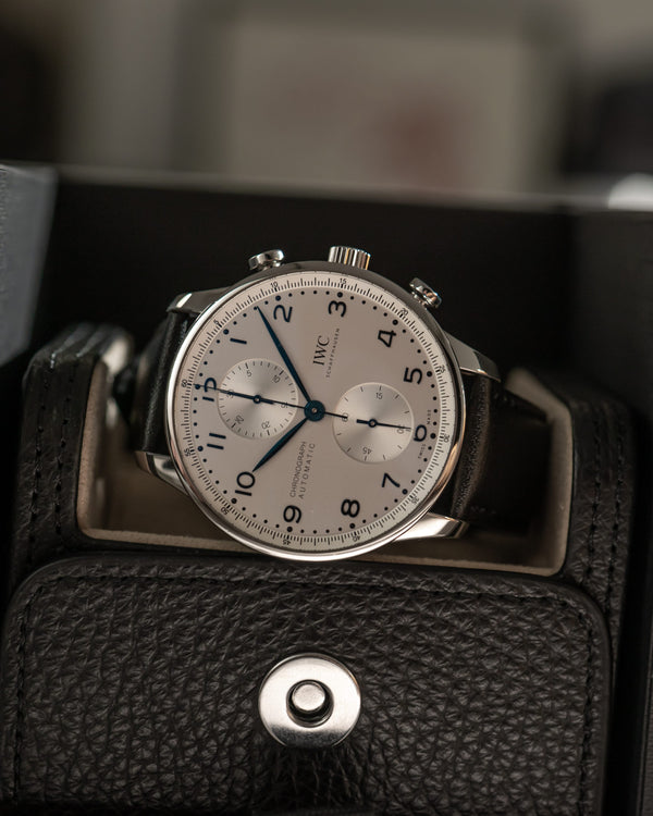IWC Portugieser Chronograph IW371605 – Silver Dial – Box & Card (2021)