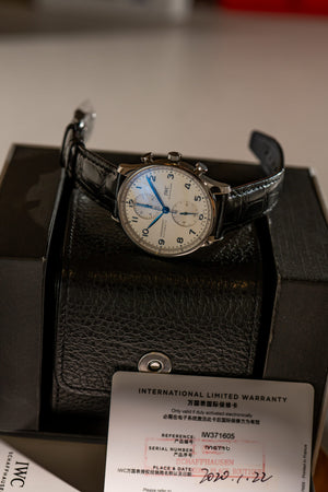 IWC Watch Portugieser Chronograph IW371605 - Silver Dial - Full Set (2020)