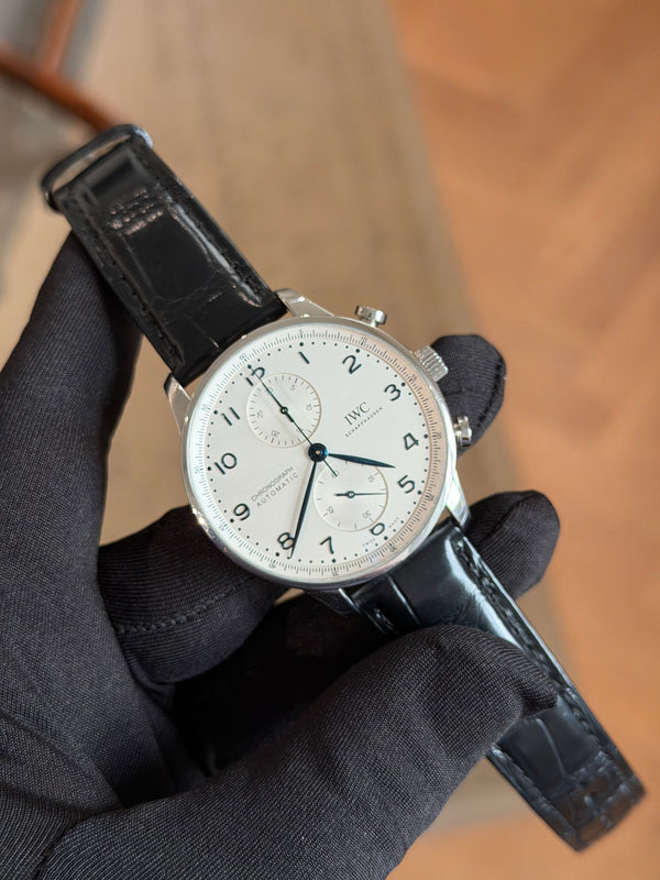 IWC Watch Portugieser Chronograph IW371605 - Silver Dial - Full Set (2020)