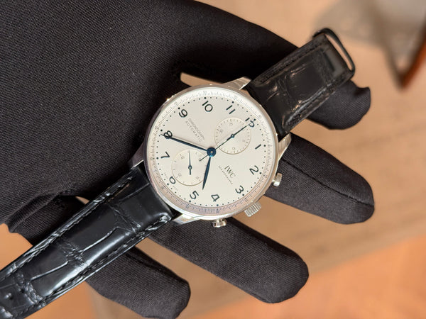 IWC Watch Portugieser Chronograph IW371605 - Silver Dial - Full Set (2020)