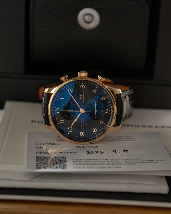 IWC Watch Portugieser Chronograph IW371625 - 18ct Rose Gold - Full Set - 2025