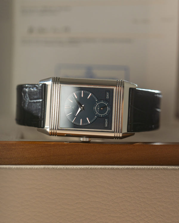 Jaeger Le-Coultre Watch Reverso Tribute Duoface Q3908420 - Silvered & Blue Duo - Box & Papers - 2017