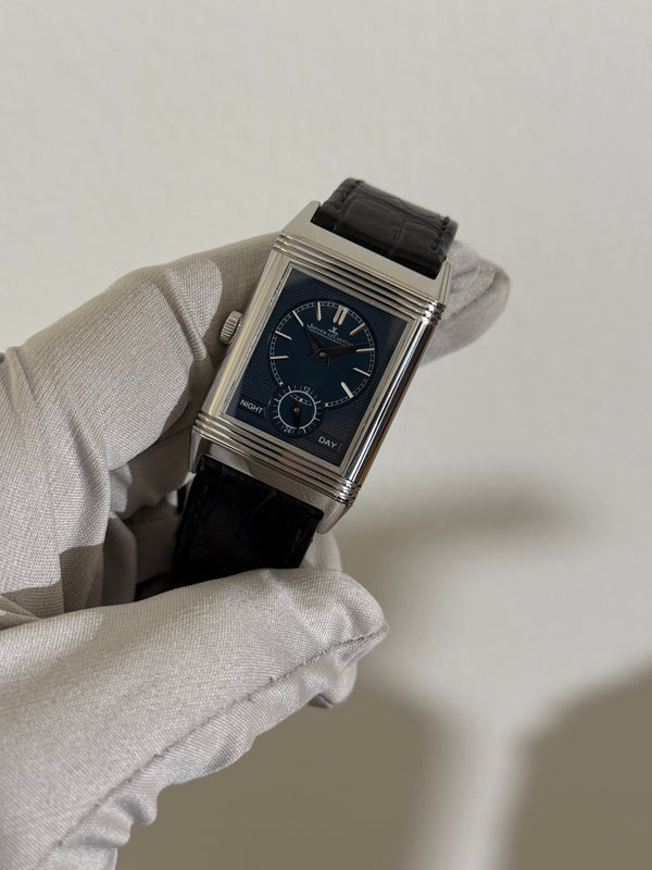 Jaeger Le-Coultre Watch Reverso Tribute Duoface Q3908420 - Silvered & Blue Duo - Box & Papers - 2017