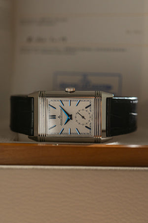 Jaeger Le-Coultre Watch Reverso Tribute Duoface Q3908420 - Silvered & Blue Duo - Box & Papers - 2017