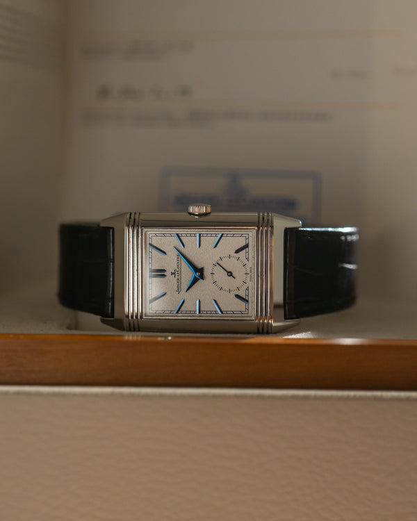 Jaeger Le-Coultre Watch Reverso Tribute Duoface Q3908420 - Silvered & Blue Duo - Box & Papers - 2017