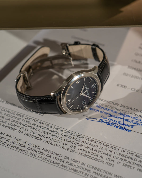 Jaeger-LeCoultre Master Control Date 176.8.37S - Black Dial - Box & Archive Papers
