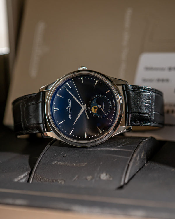Jaeger-LeCoultre Watch Master Ultra Thin Moon Q1368470 - Black Dial - Full Set - 2019