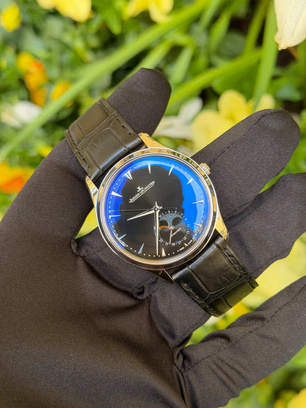 Jaeger-LeCoultre Watch Master Ultra Thin Moon Q1368470 - Black Dial - Full Set - 2019
