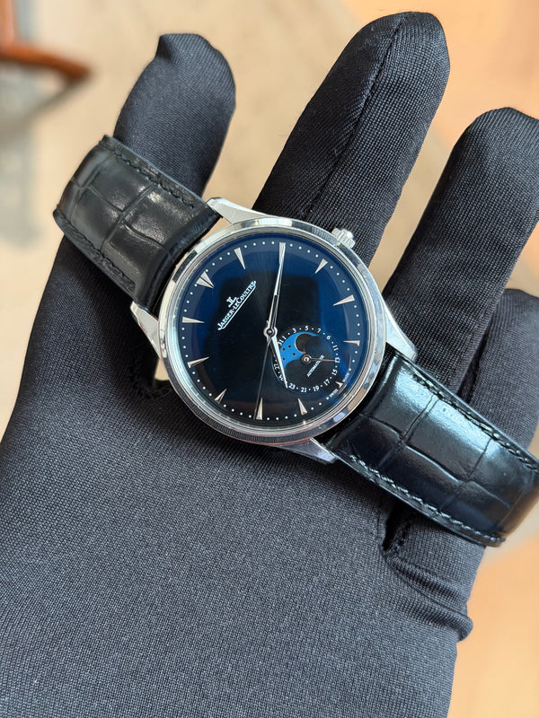 Jaeger-LeCoultre Watch Master Ultra Thin Moon Q1368470 - Blue Sunburst Dial - Full Set (2019)