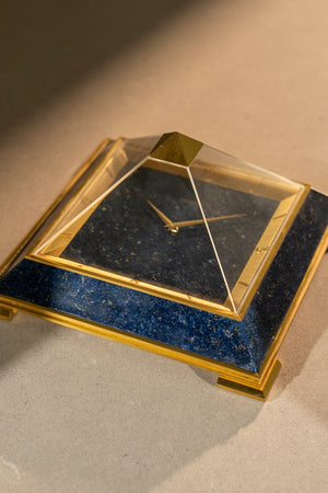 Jaeger-LeCoultre 'Pyramid' Desk Clock – 8-Day Movement (c. 1965)