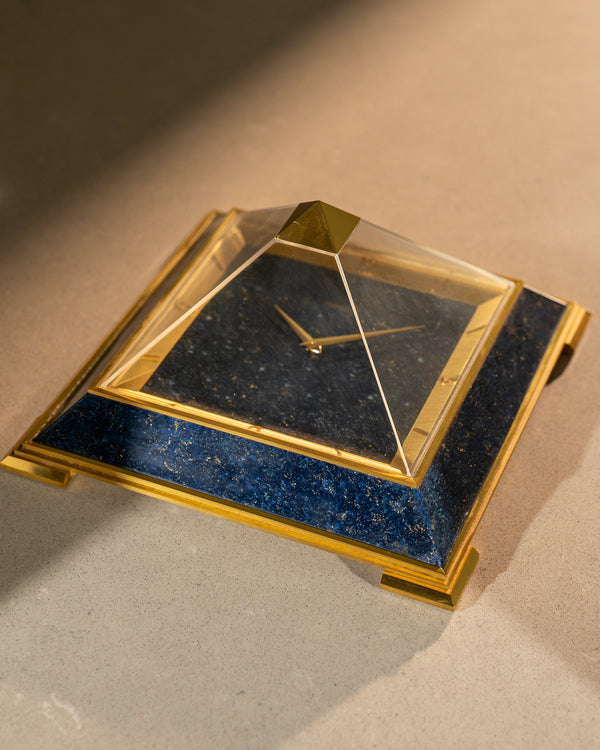 Jaeger-LeCoultre 'Pyramid' Desk Clock – 8-Day Movement (c. 1965)