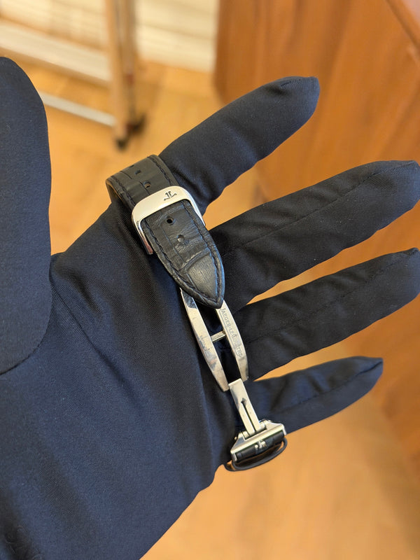 Jaeger-LeCoultre Watch Reverso Grande Duo Q3028420 - Silver & Black Dial Dual Time - Papers Only - 2012