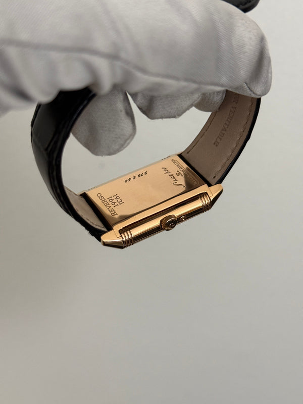 Jaeger-LeCoultre Watch Reverso Soixantième 270.2.64 - 60th Anniversary No. 463/500 - Pink Gold - Watch Only - ca. 1991