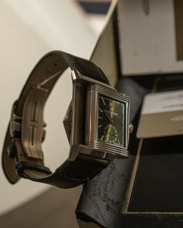 Jaeger-LeCoultre Reverso Tribute Small Seconds Q3978430 - Green Dial - Full Set (2021)
