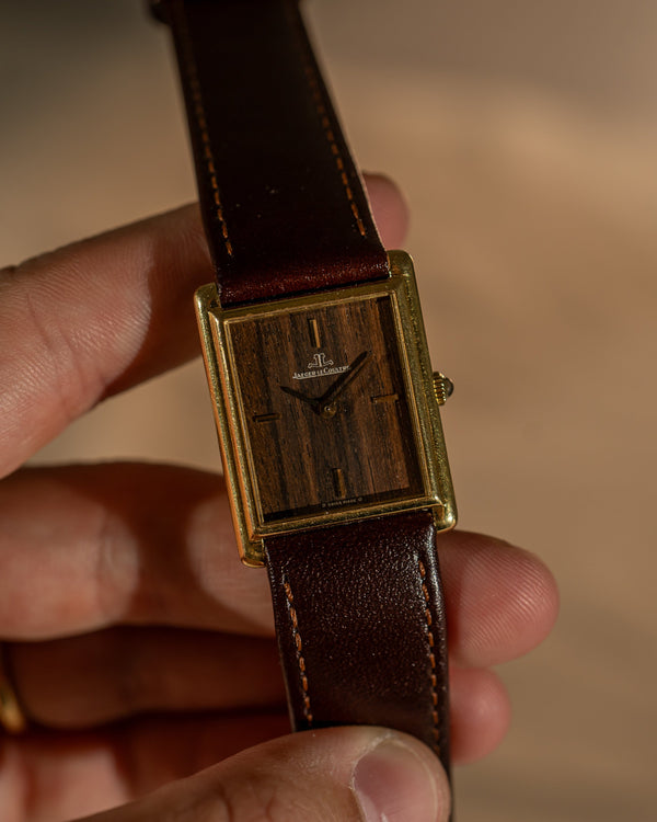 Jaeger-LeCoultre Tank 6029.1 – Wood Dial – 18k Yellow Gold