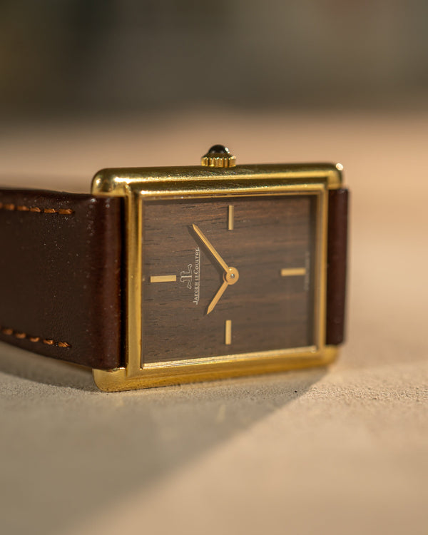 Jaeger-LeCoultre Tank 6029.1 – Wood Dial – 18k Yellow Gold