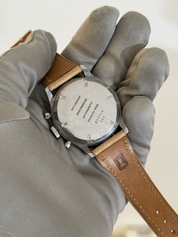 Lemac Watch Chronograph 765 - Tri-Compax Cream Dial - Watch Only - ca. 1940's