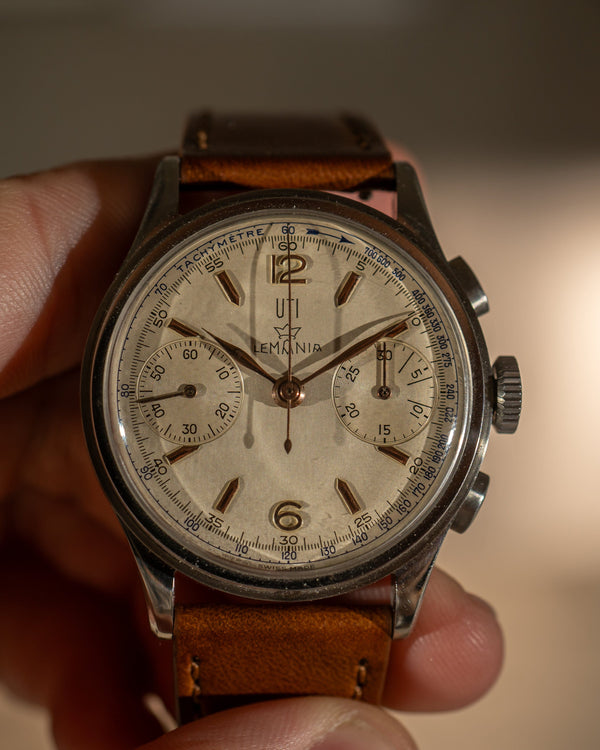 Lemania “UTI” Chronograph – 15TL Movement – ca. 1940s/1950s