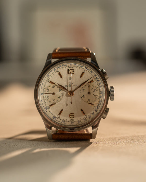 Lemania “UTI” Chronograph – 15TL Movement – ca. 1940s/1950s