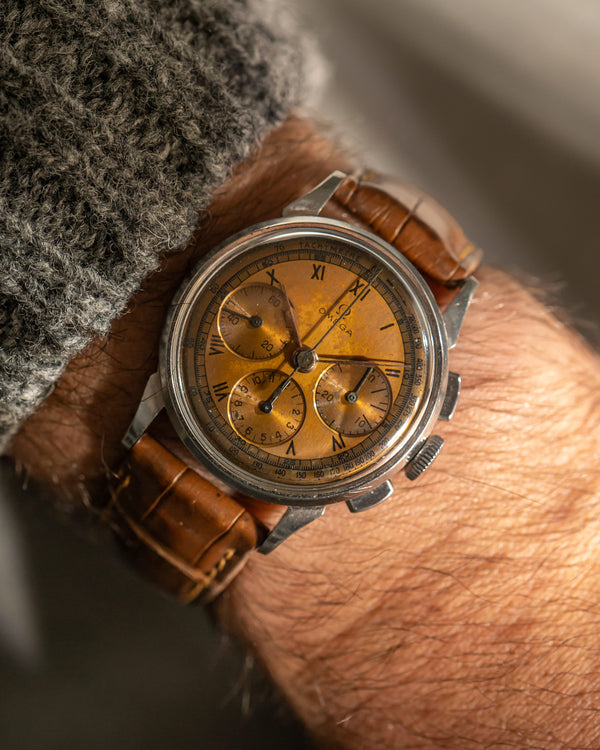 Omega Chronograph CK2277-1 – Tropical Dial – 1940’s